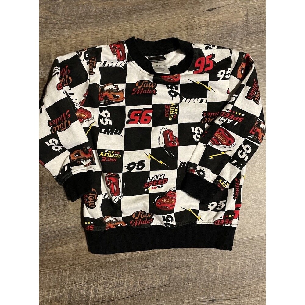 Disney Pixar Cars Lightning McQueen Sweatshirt/long Sleeve Pullover 3T